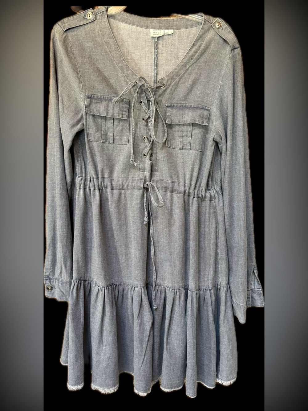 Some Days Lovin Dress Small Oversized